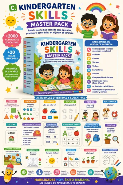 Kindergarten Skills Master Pack