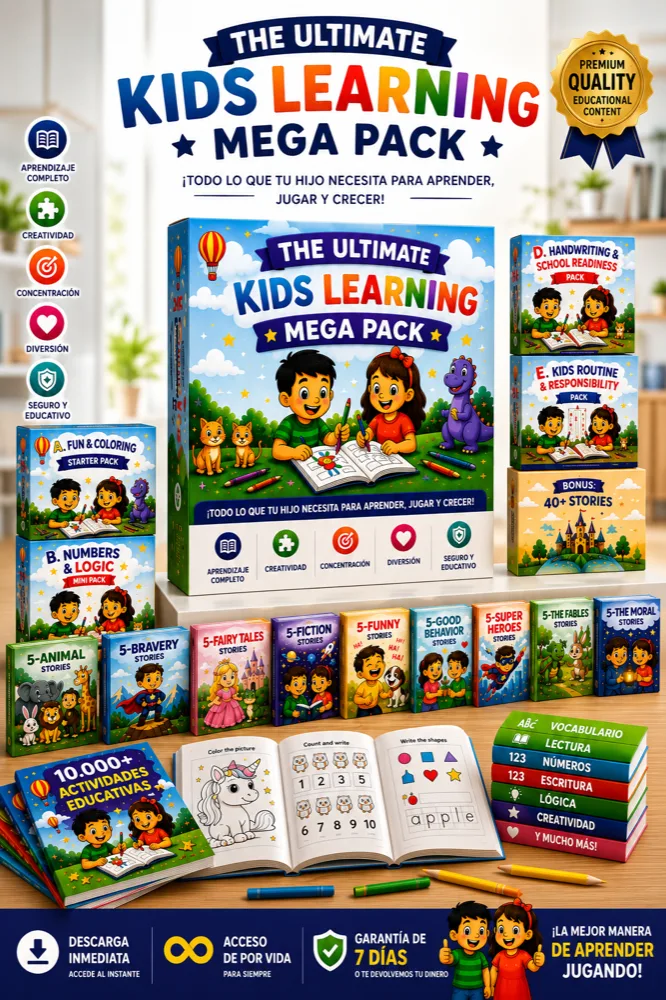 Kit completo ¡Aprendo Jugando! — Ultimate Mega Pack con todos los paquetes
