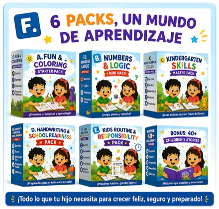 6 packs completos — Plan Completo ¡Aprendo Jugando!